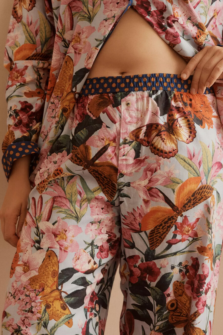 lyrebird flanell-pyjamahose