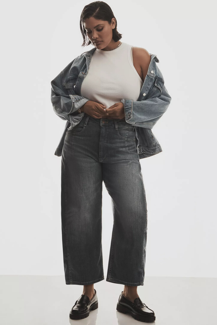 die kenna mid-rise heritage barrel jeans von pilcro