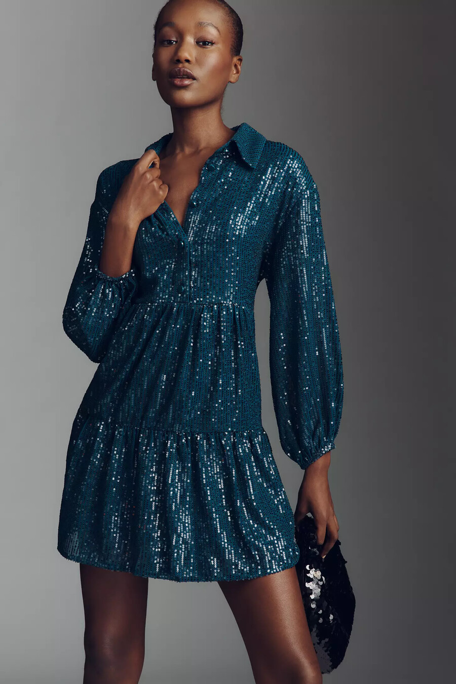 das bettina stufen-mini-hemdkleid von maeve