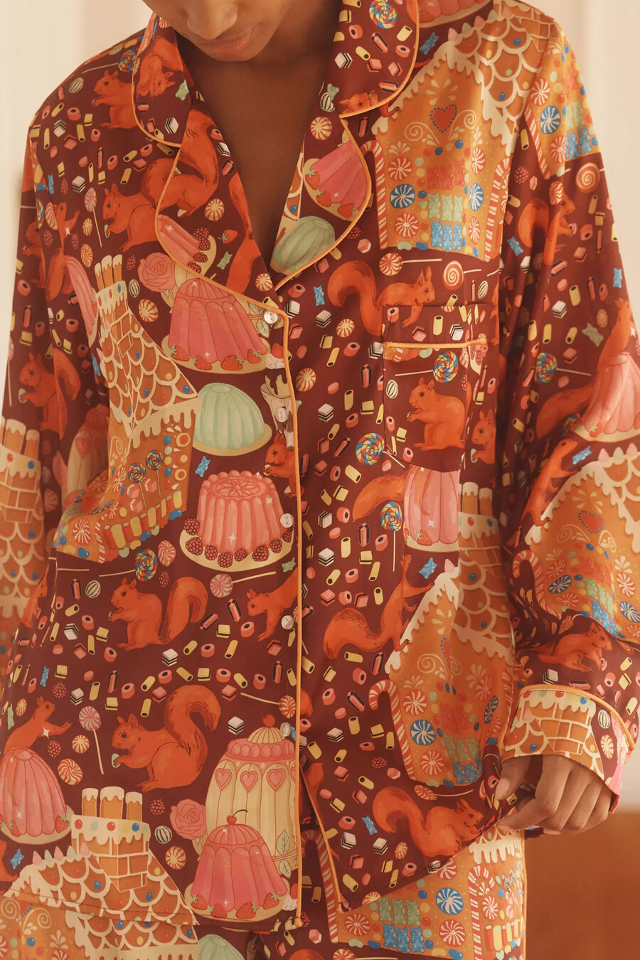 karen mabon sweet as a nut klassisches pyjama-set