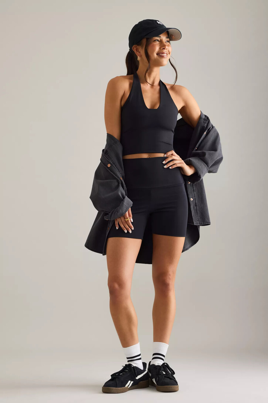 klayd halter crop tank top