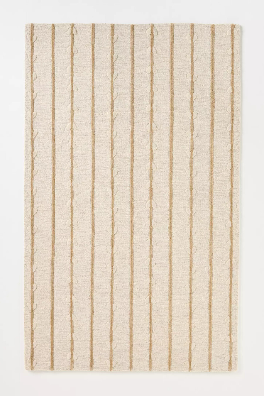 gestufter wollteppich mit streifen