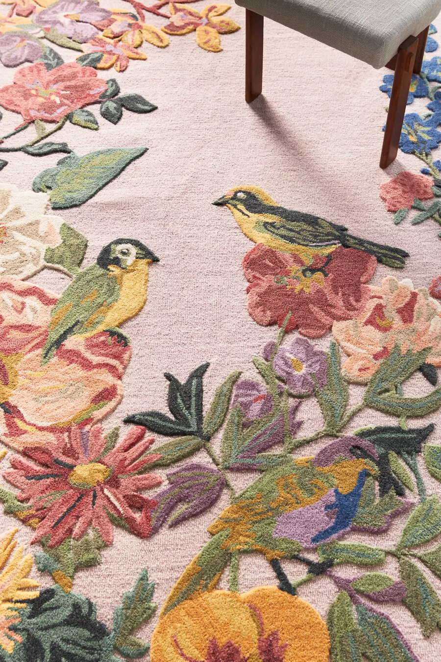 nathalie lete handgetufteter wollteppich mit blumenmuster