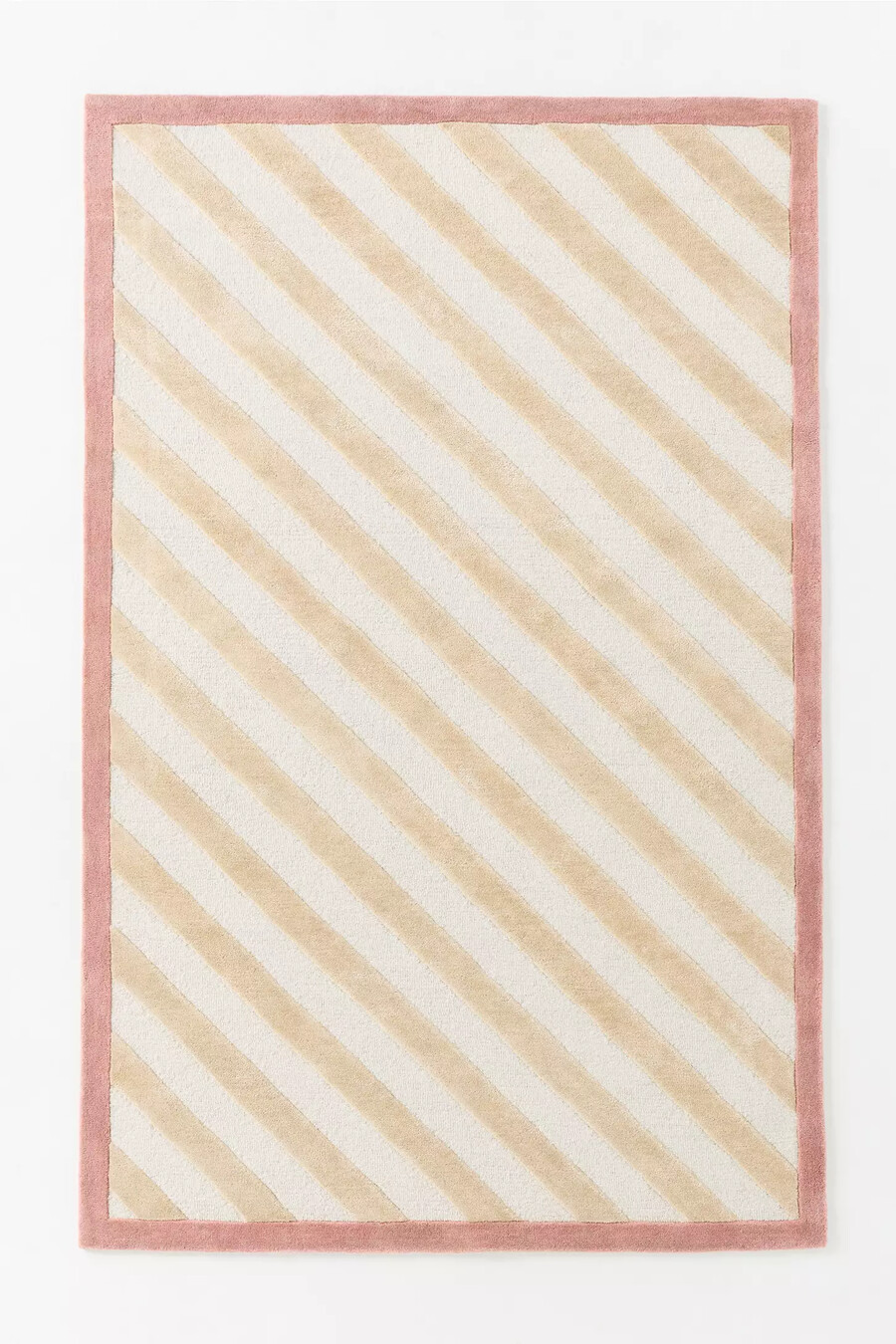 elodie getufteter wollmischteppich mit streifen