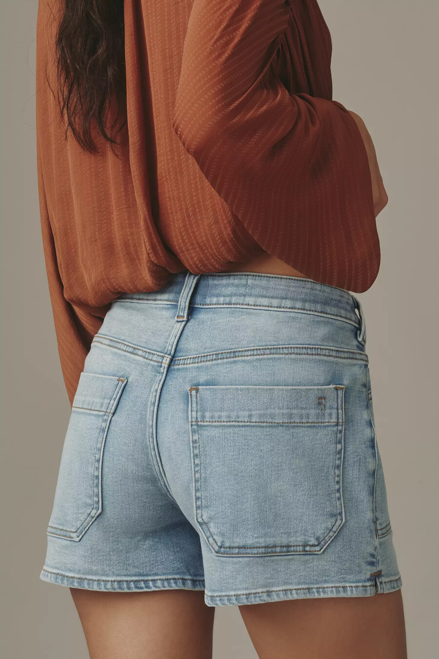 die rylan high-rise denim shorts von pilcro