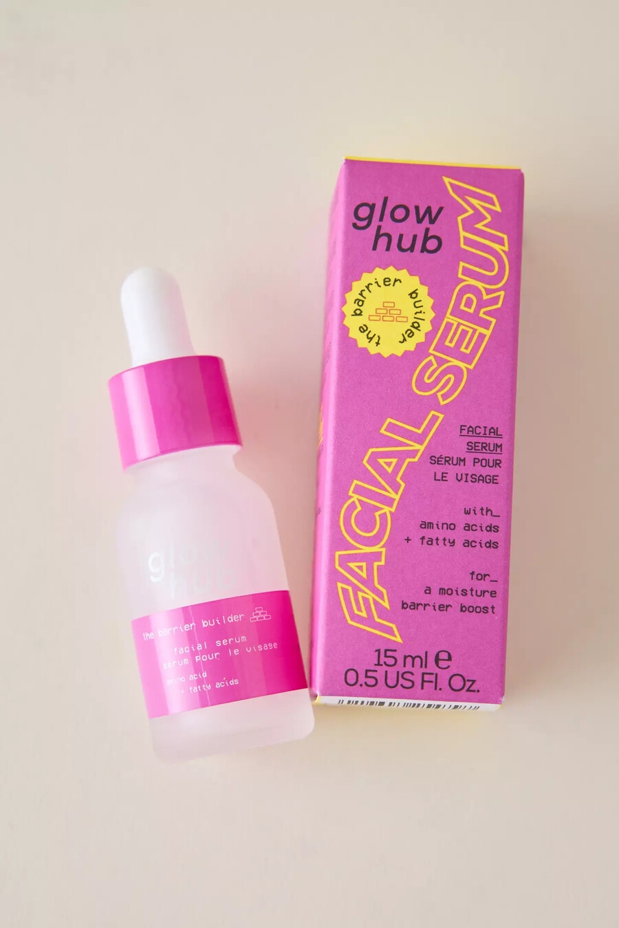 glow hub barrier builder serum
