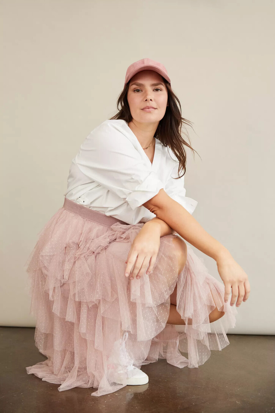 der chéri rüschen-tüll-midirock von anthropologie