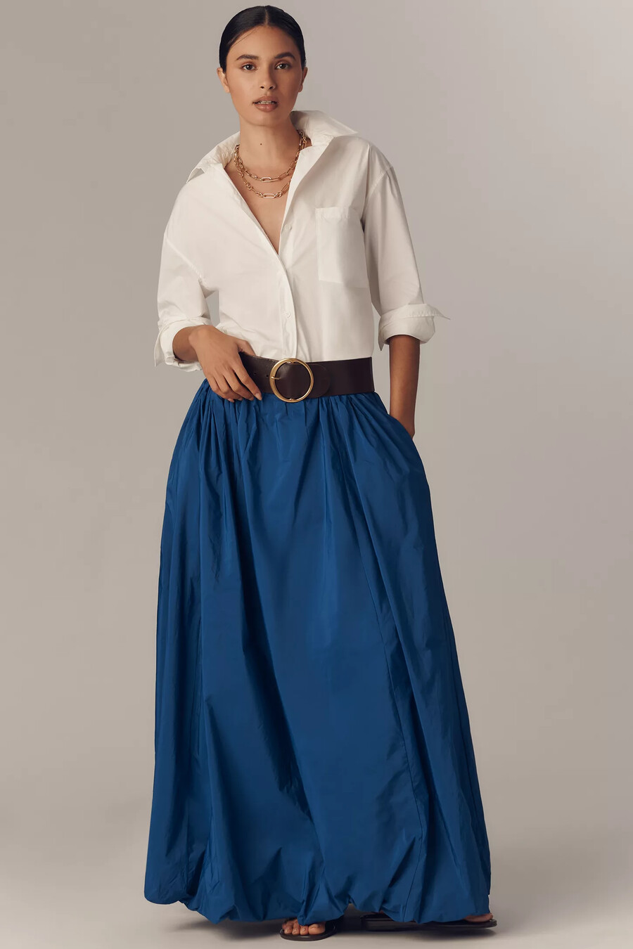 maeve maxirock mit bubble-hem