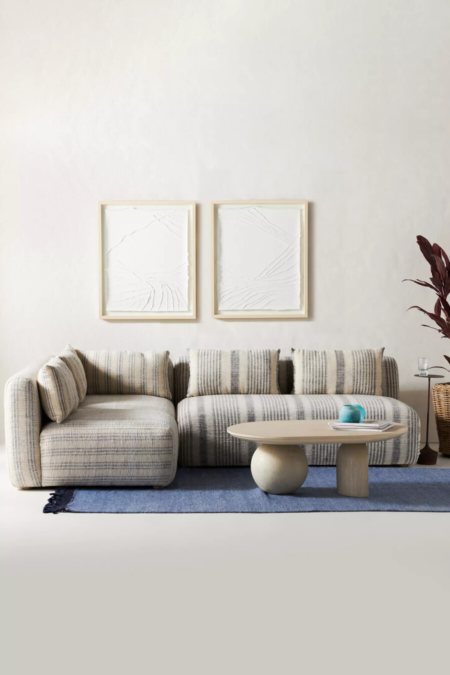 boro stripe kori modularer eckstuhl