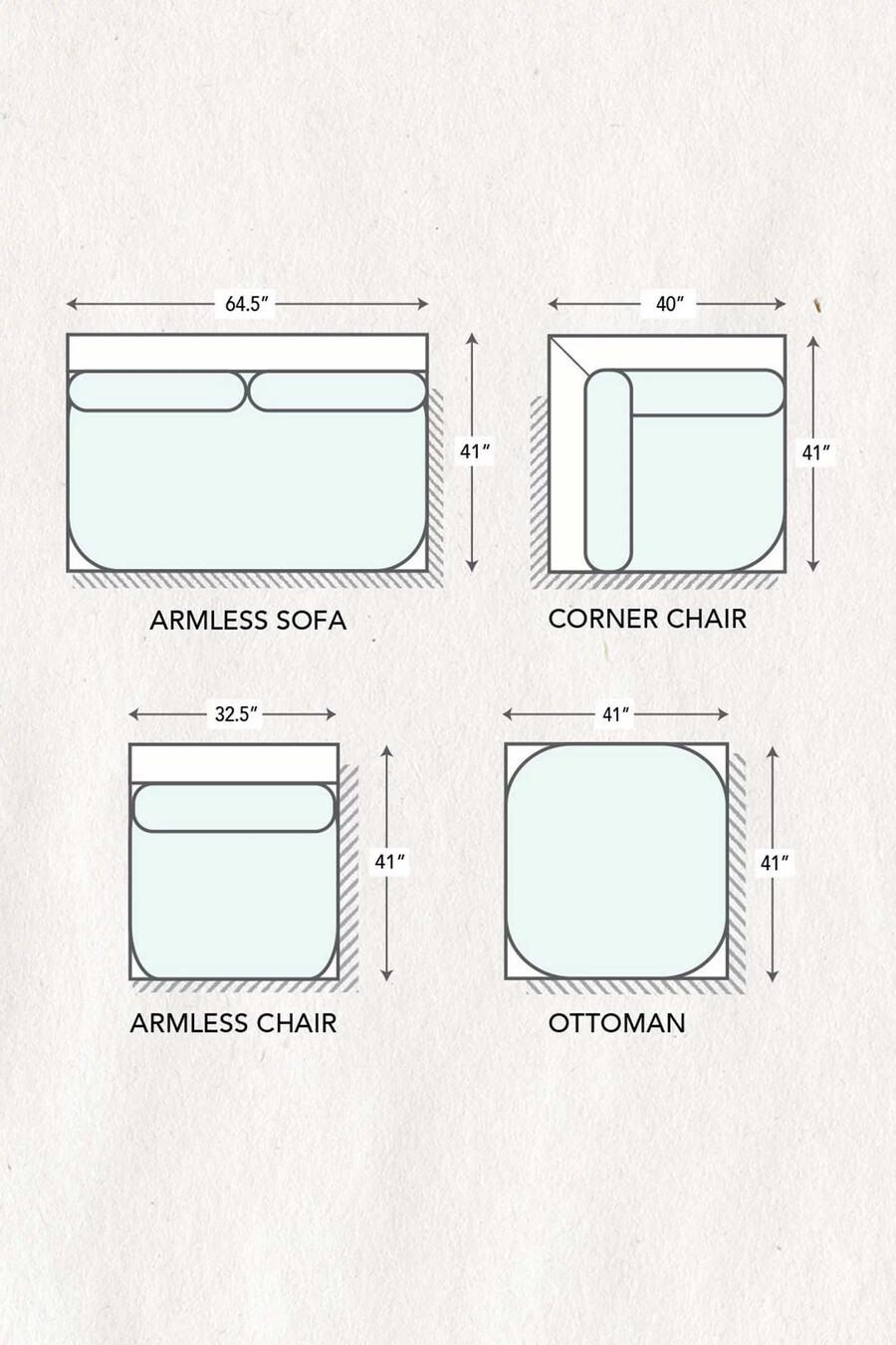 gewebter modularer ottoman von marija kori