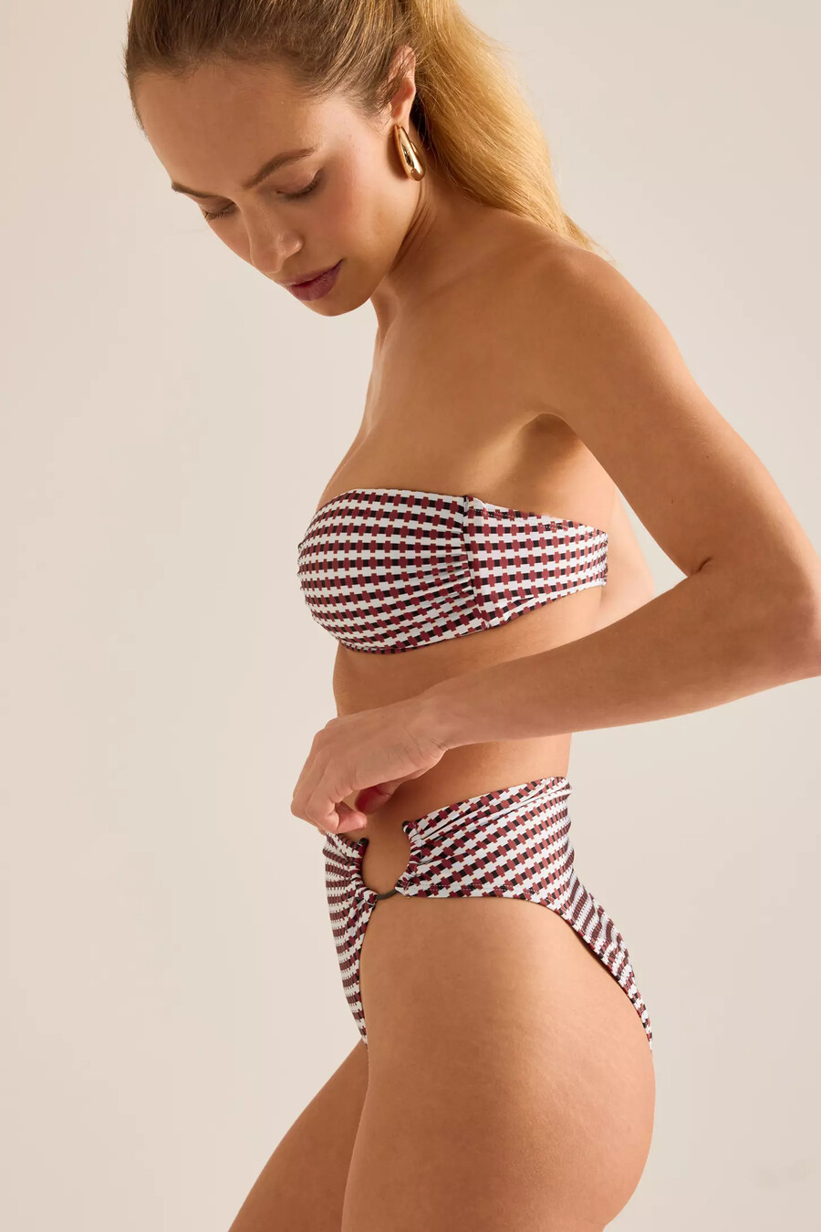 jets bikinihose mit hohem bund