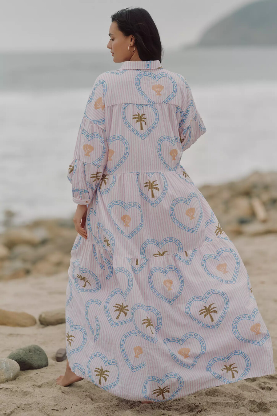 das carolita-hemdkleid mit stufenrock und print von celandine