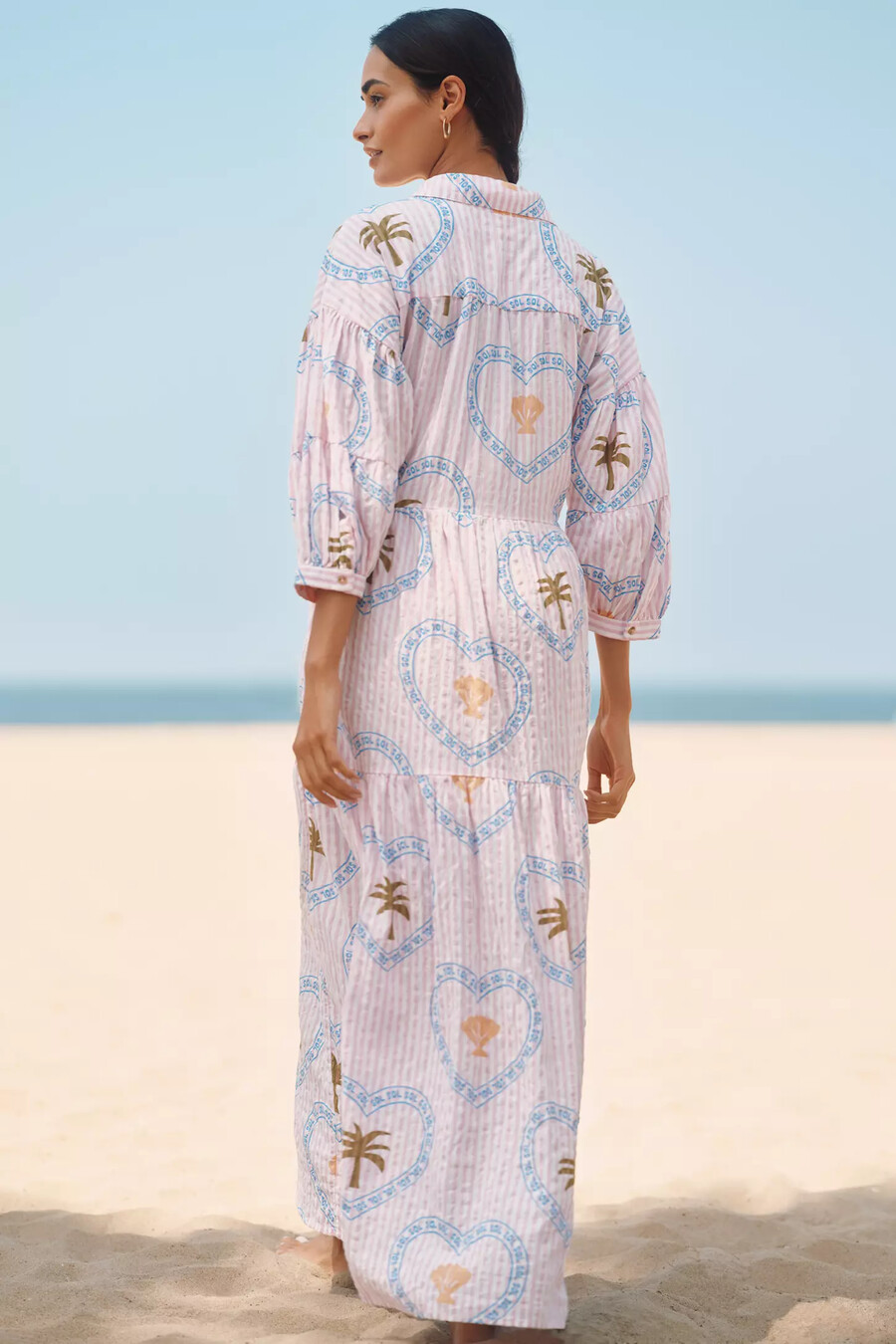 das carolita-hemdkleid mit stufenrock und print von celandine