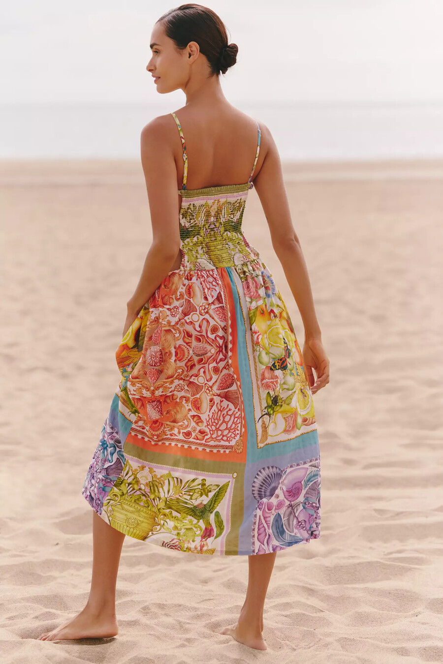 Ärmelloses perlenbesetztes midikleid von celandine x emily carter