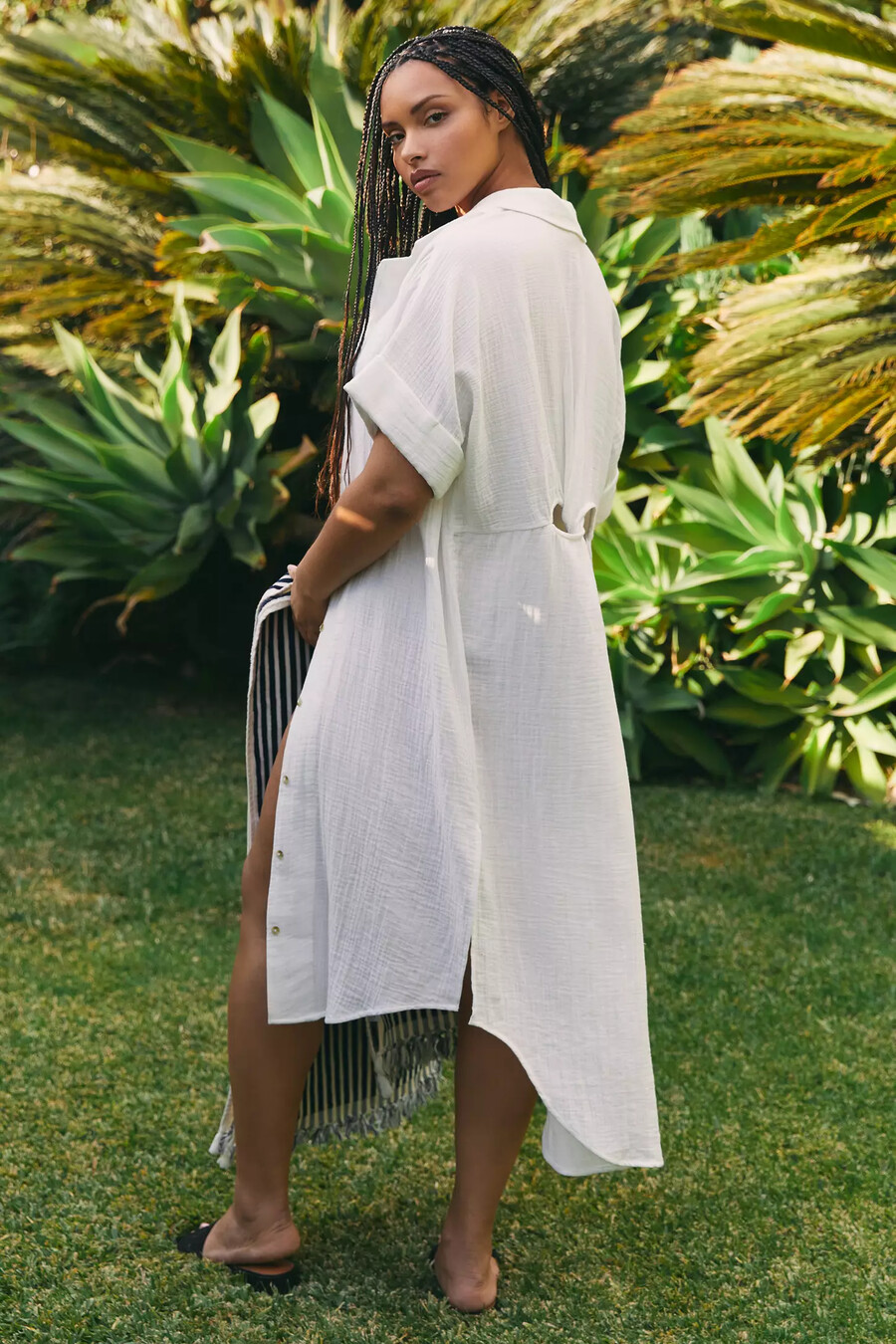 das transparente midikleid lucia von anthropologie