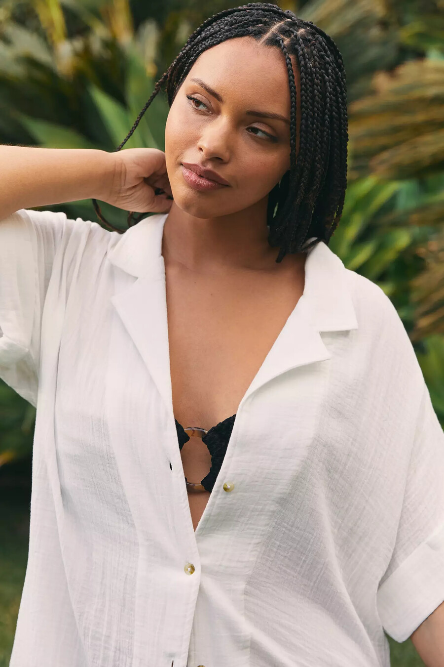 das transparente midikleid lucia von anthropologie