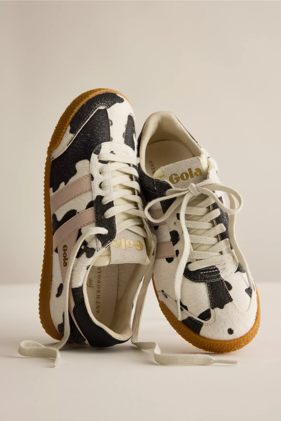 gola x anthropologie elan sneaker mit kuhmuster