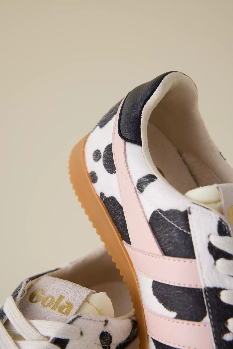 gola x anthropologie elan sneaker mit kuhmuster