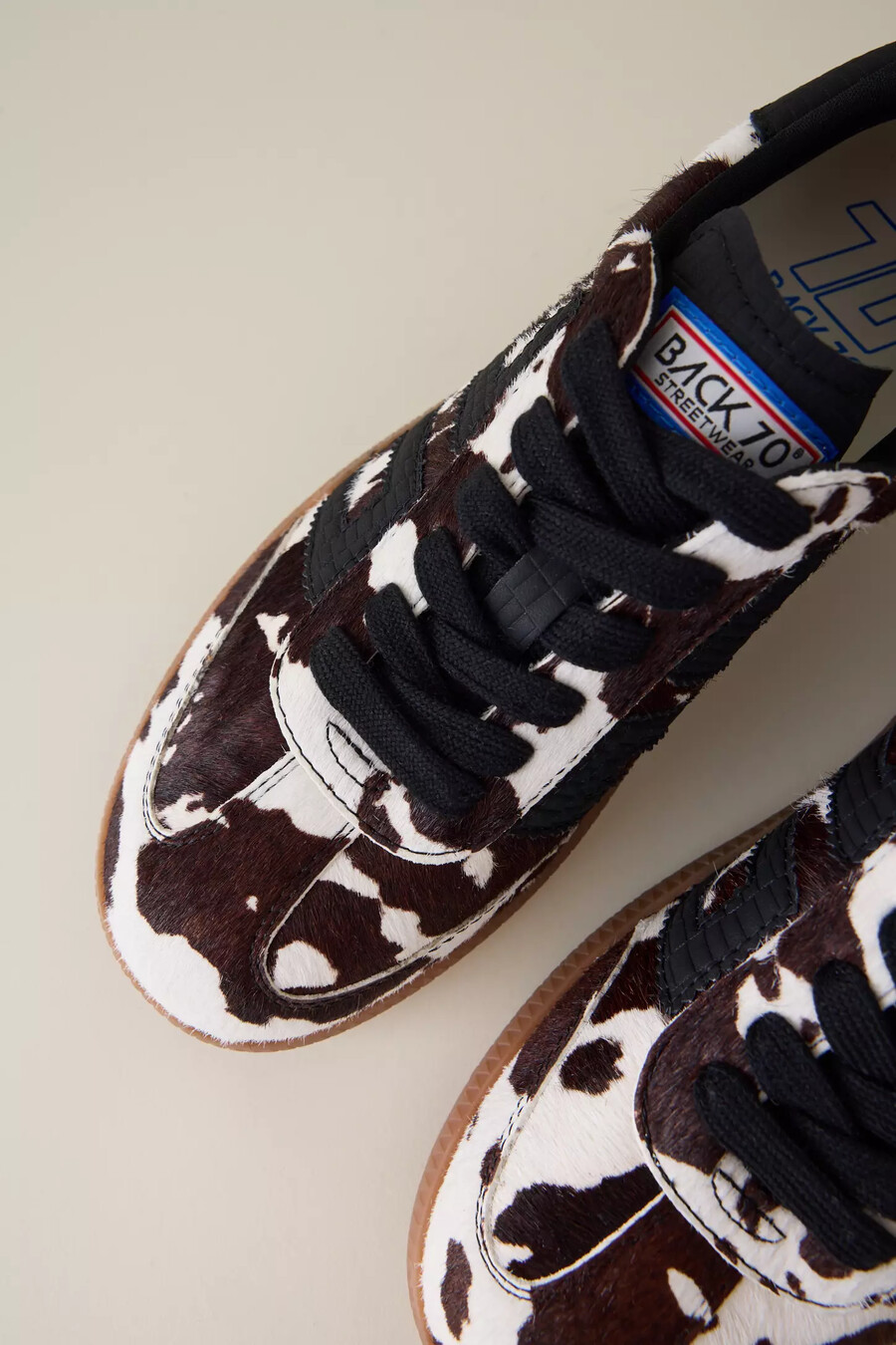 back 70 cow print cloud sneaker