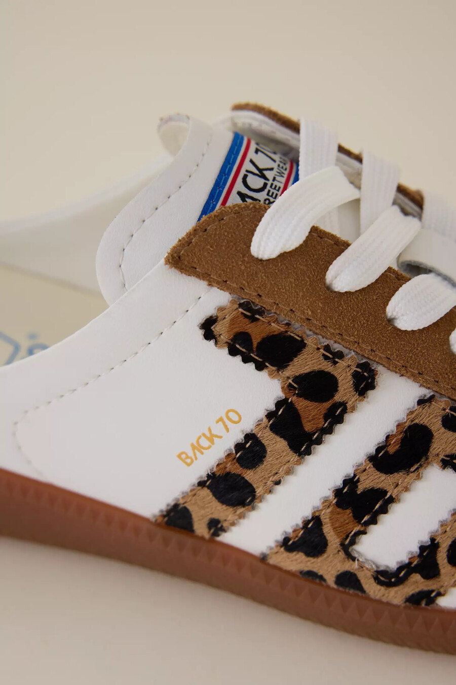 back 70 leopard print backless mule trainers