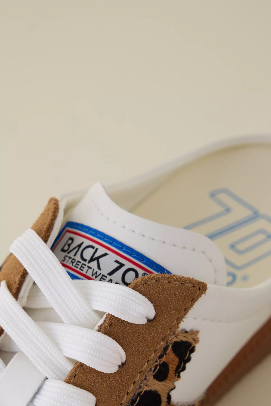 back 70 leopard print backless mule trainers