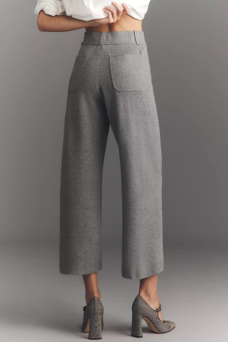 die colette strick-crop-hose mit weitem bein von maeve