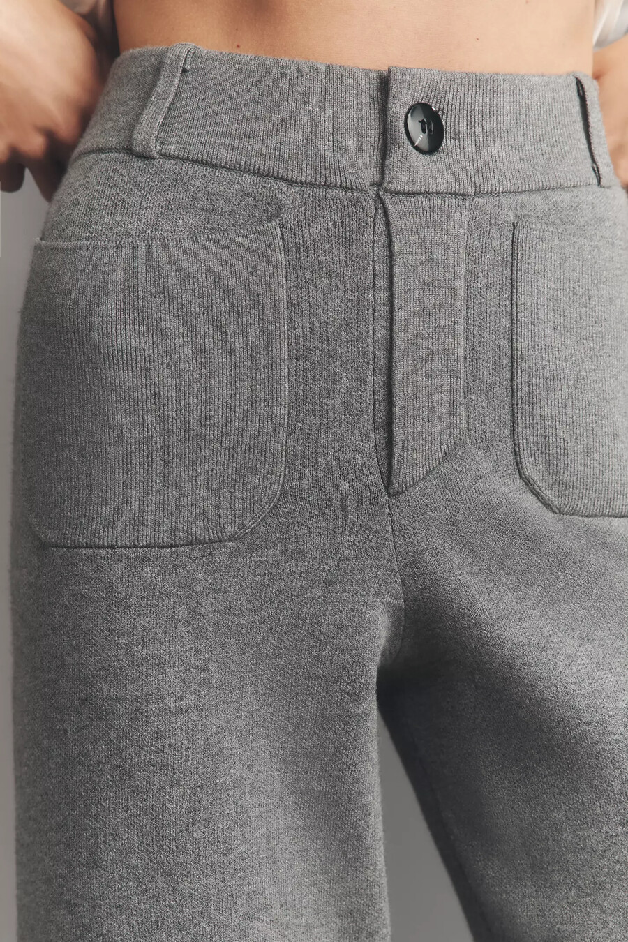 die colette strick-crop-hose mit weitem bein von maeve
