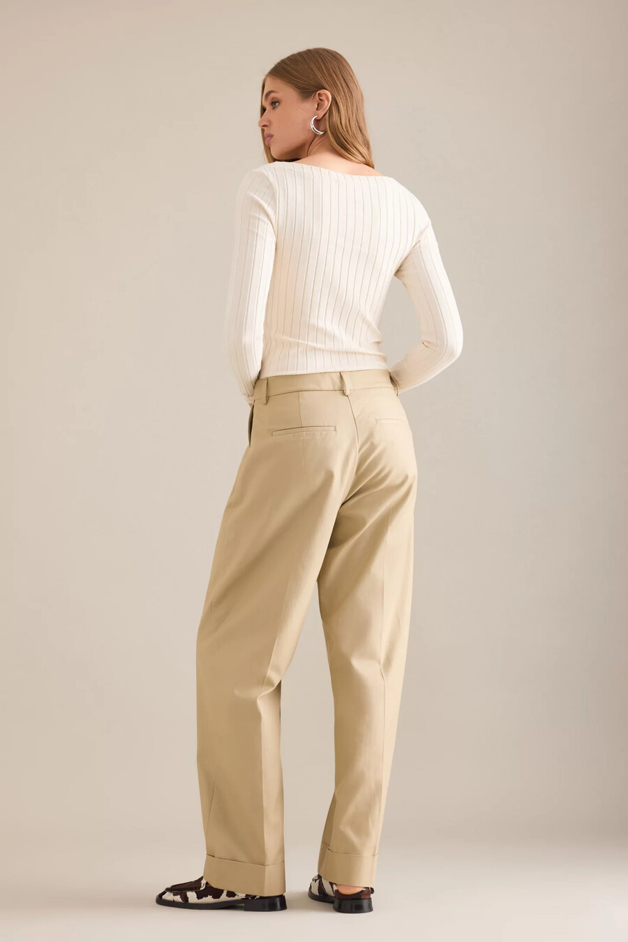 ausgewählte dora mid-rise tapered pants