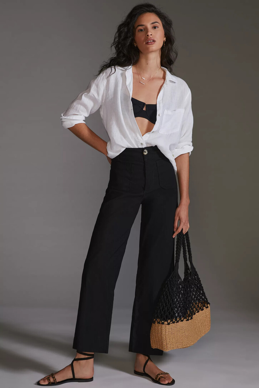 die colette cropped wide-leg trousers von maeve