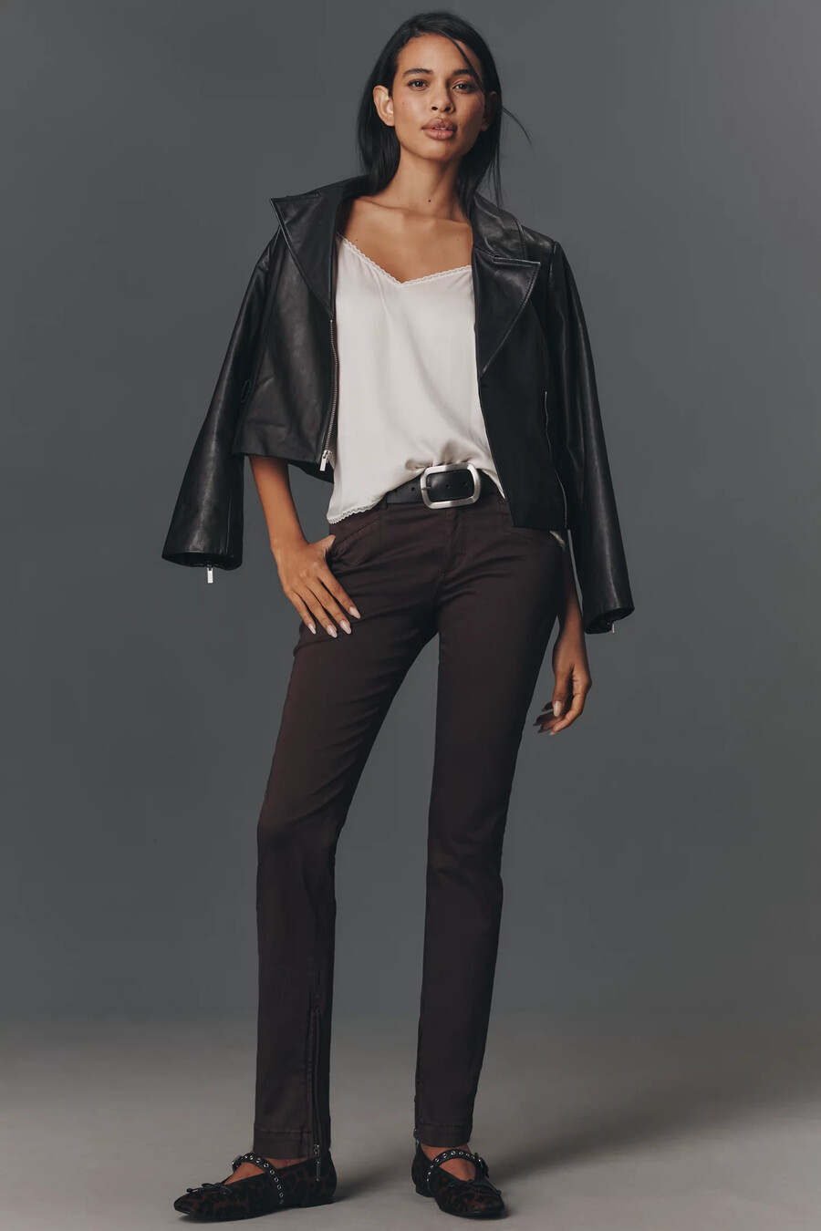 die rococo low-rise skinny hose von pilcro