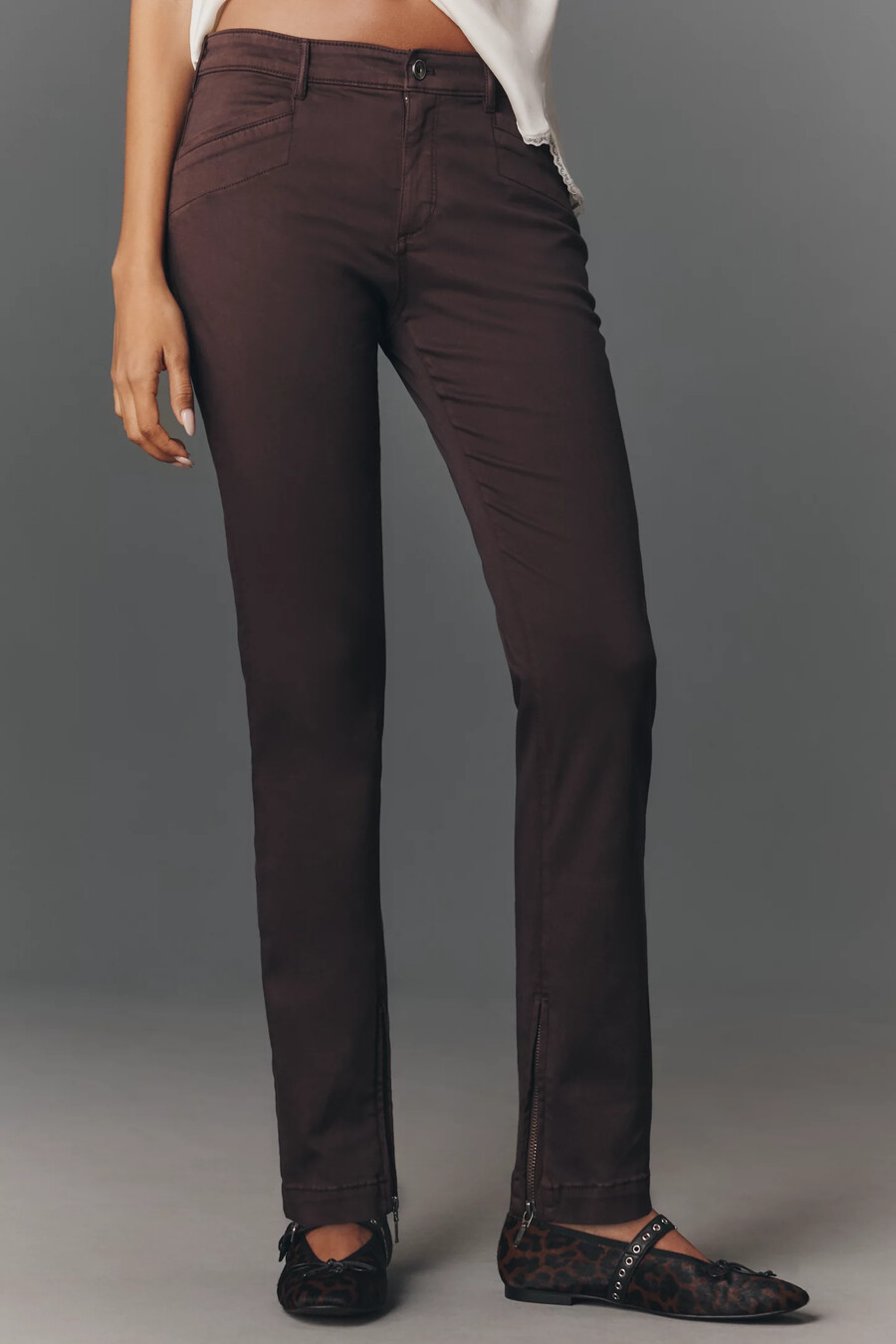 die rococo low-rise skinny hose von pilcro