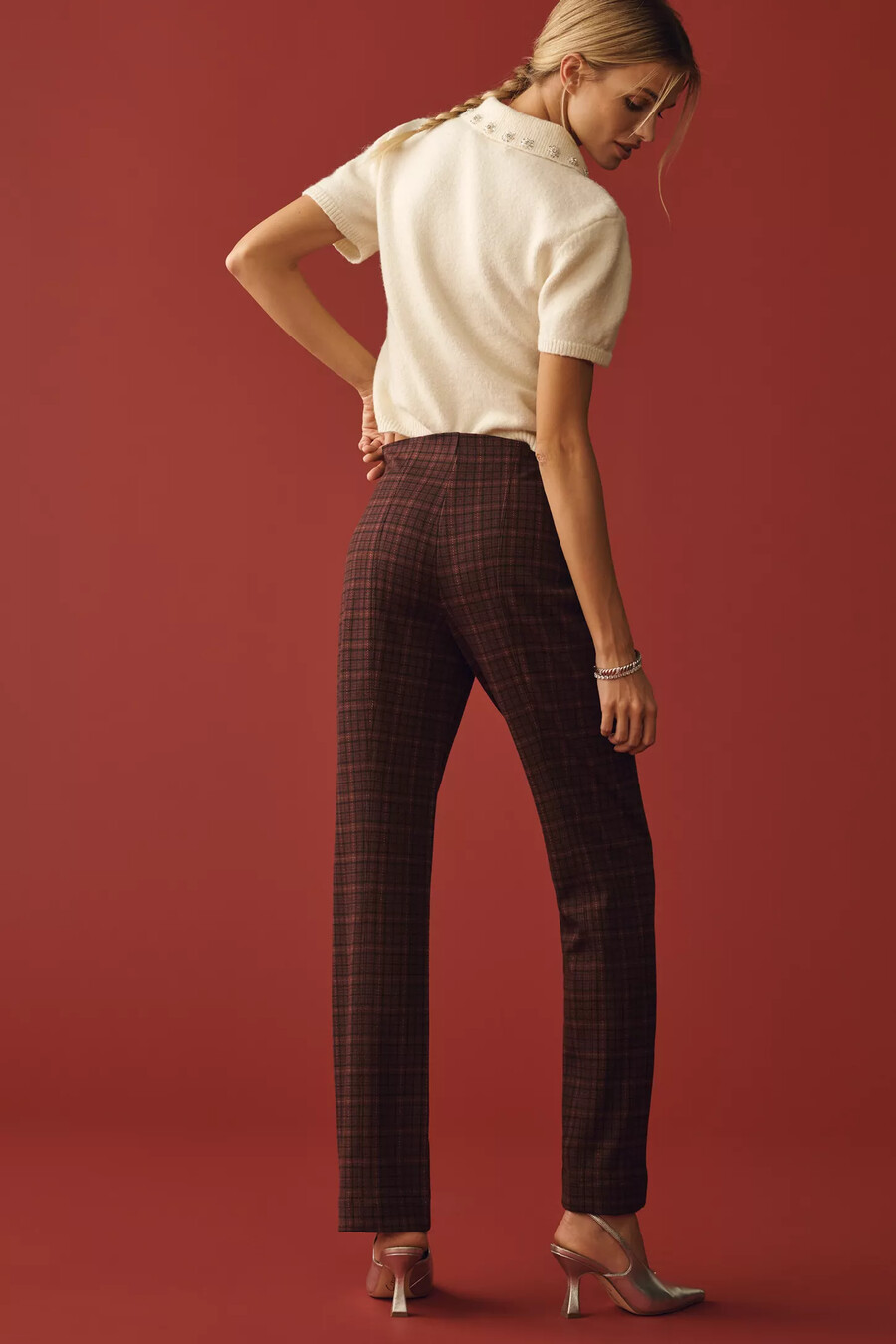die poppy karohose zum hineinschlüpfen in voller länge von maeve