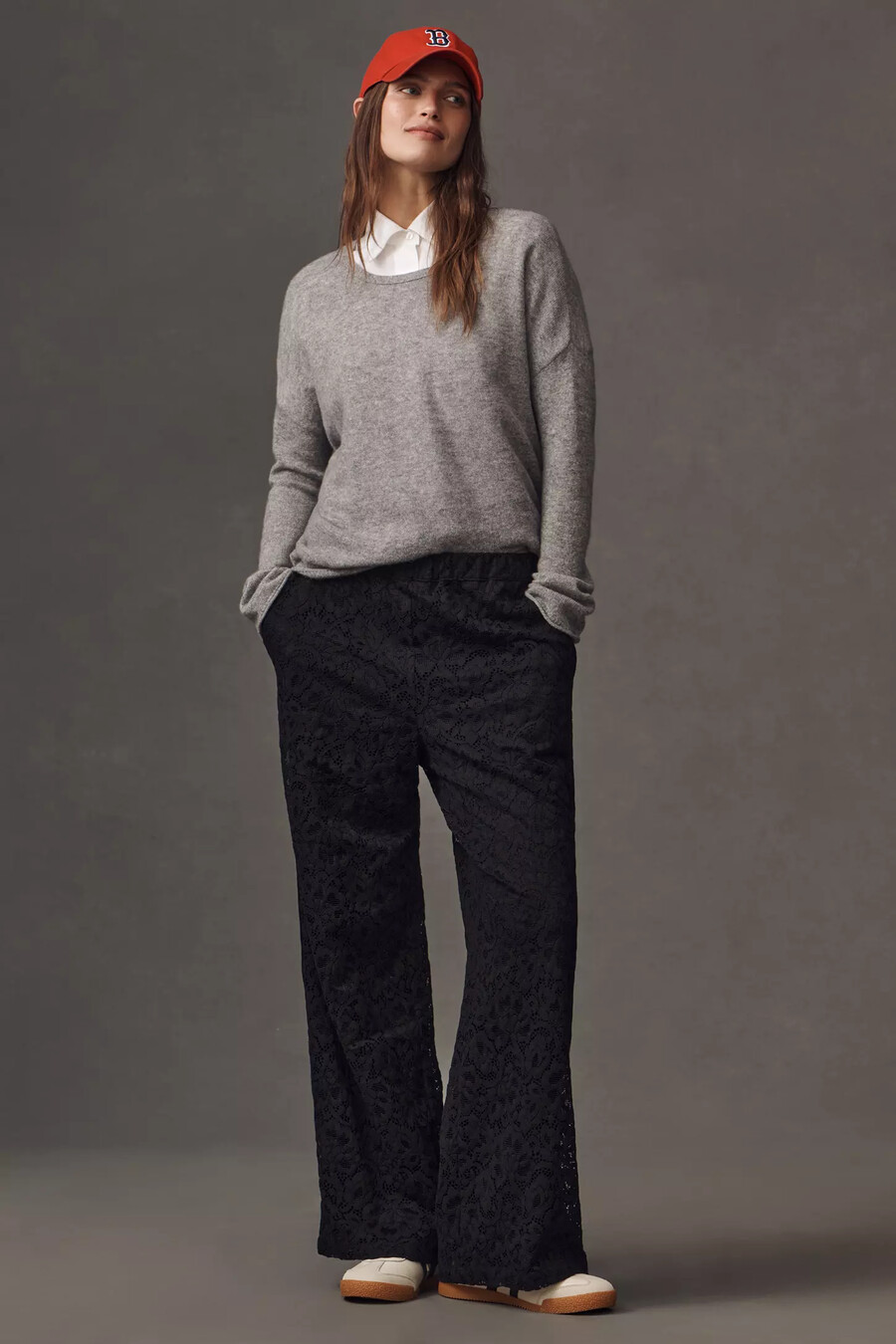 die brooklin lace pull-on track pants von maeve