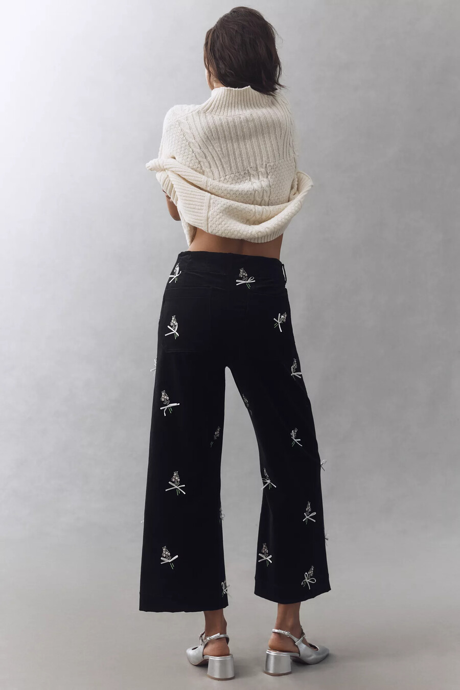 die colette 3d bouquets crop-hose von maeve
