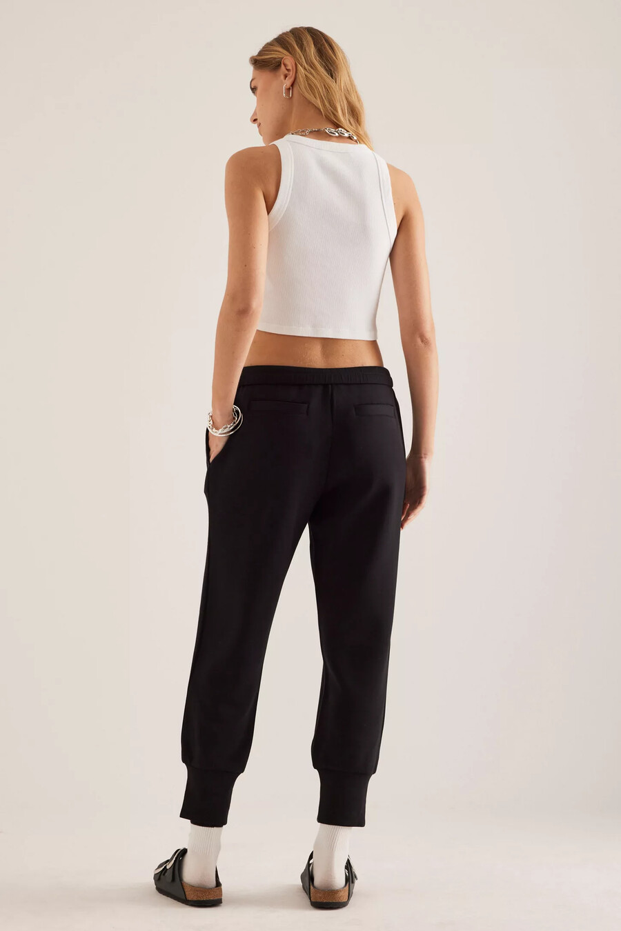 varley slim jogginghose mit bündchen