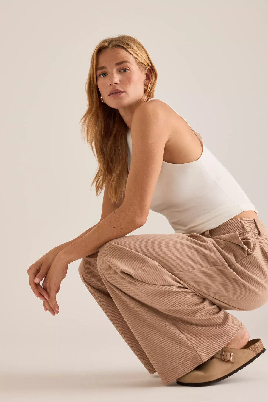 varley florey cordhose mit weitem bein größe 32