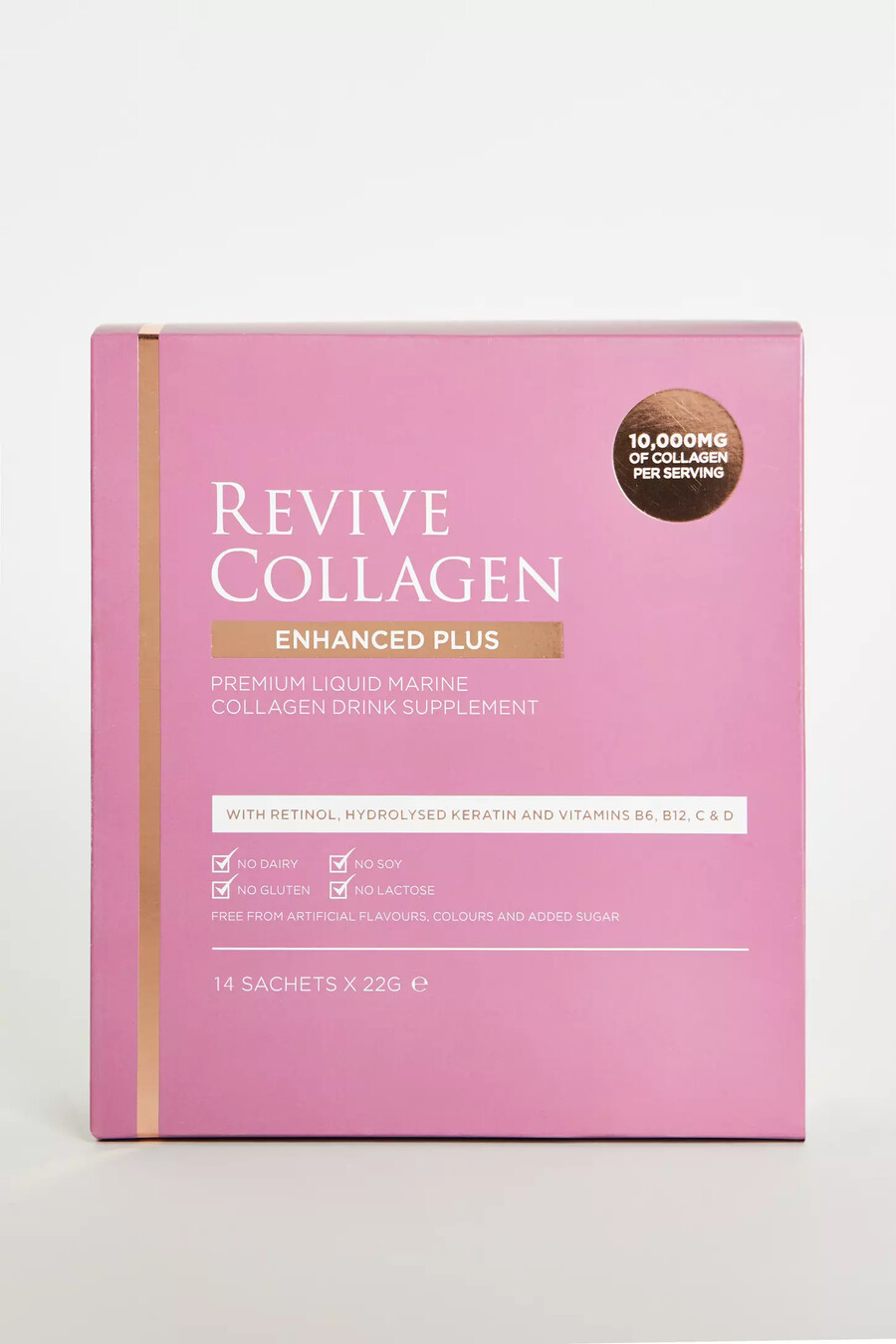 revive collagen enhanced plus – hydrolysiertes meereskollagen 14er-packung